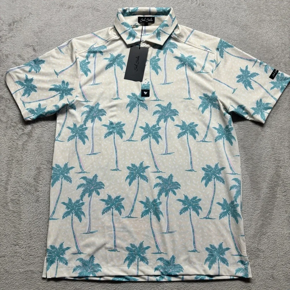 NEW Bad Birdie Core Polo‎ Golf Shirt Mens S Chasin' Shade Performance Tropical